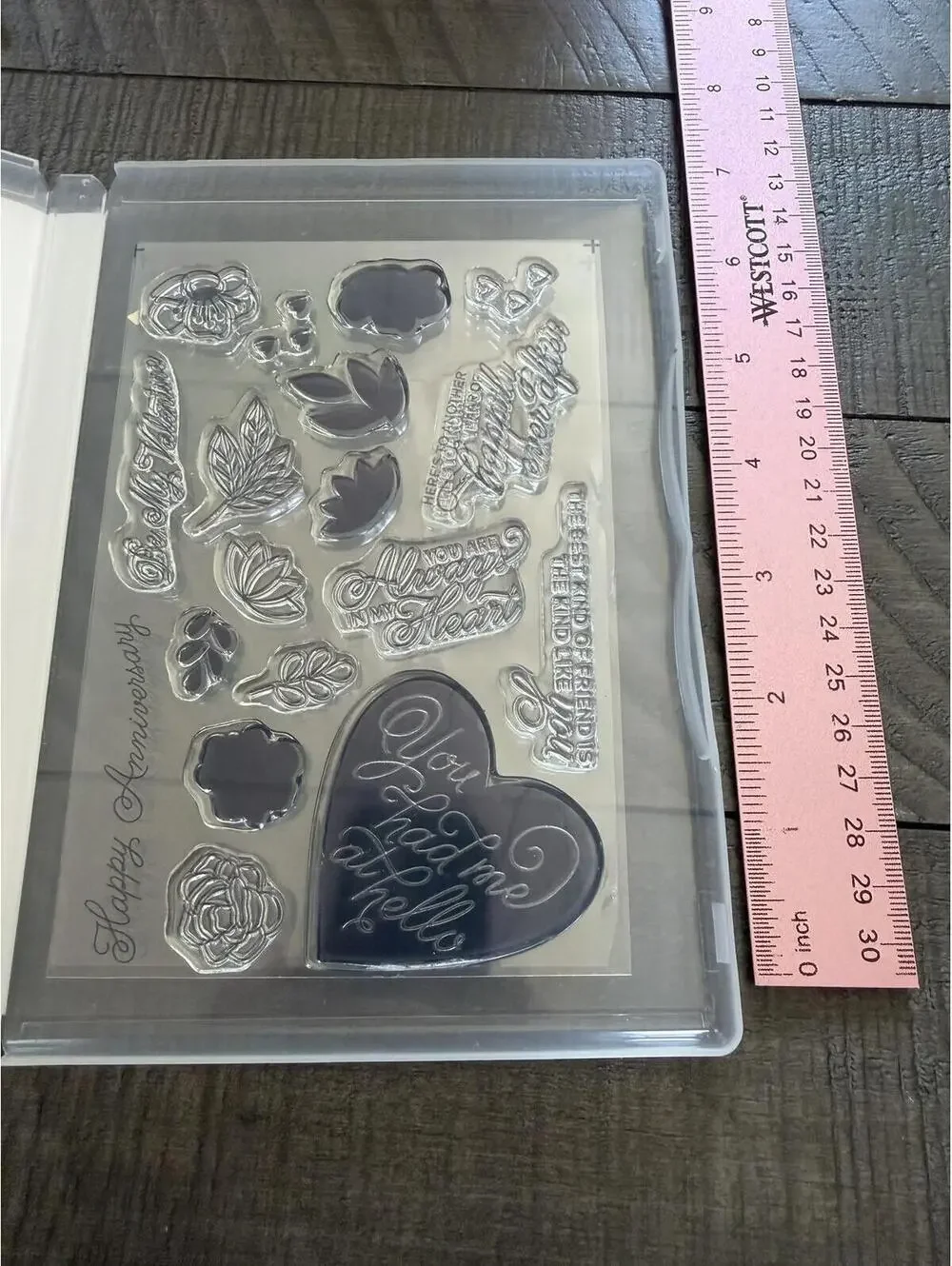 Stampin’ Up Always In My Heart stamp set with Floral Heart Dies die cut set